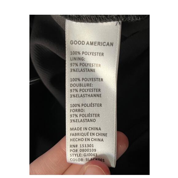 Good American Jumpsuit Tailored sleeveless black size 3 (Large L) - Picture 6 of 9